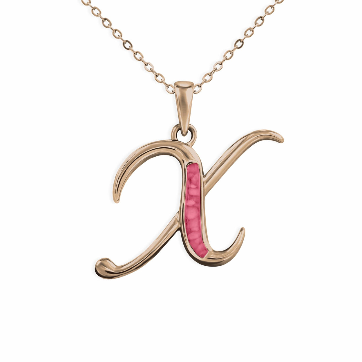 Load image into Gallery viewer, EverWith Alphabet Memorial Ashes Pendant - Letter X - EverWith Memorial Jewellery - Trade