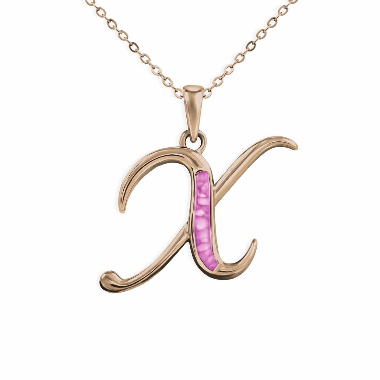 Load image into Gallery viewer, EverWith Alphabet Memorial Ashes Pendant - Letter X - EverWith Memorial Jewellery - Trade