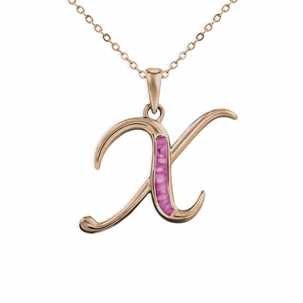 Load image into Gallery viewer, EverWith Alphabet Memorial Ashes Pendant - Letter X - EverWith Memorial Jewellery - Trade