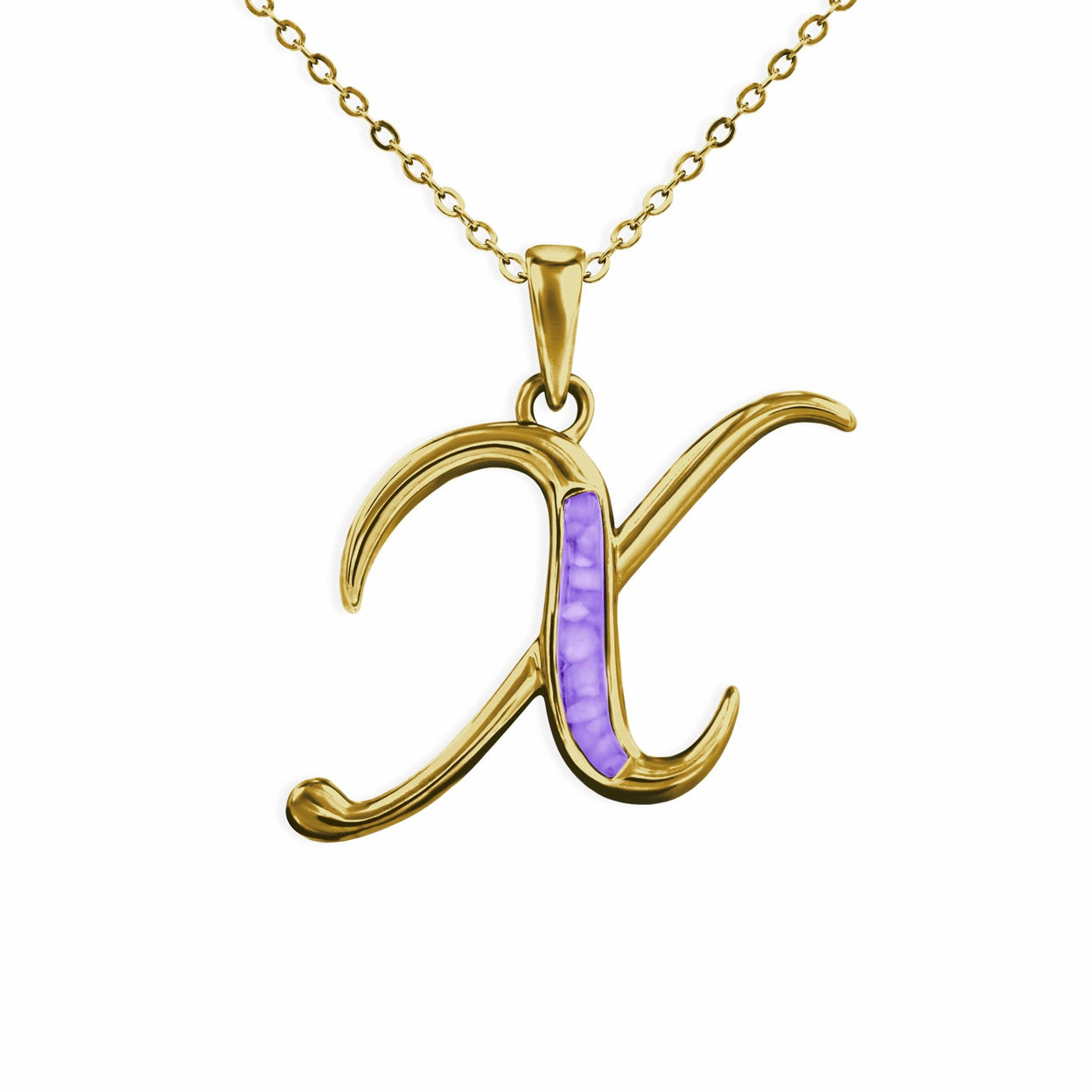 Load image into Gallery viewer, EverWith Alphabet Memorial Ashes Pendant - Letter X - EverWith Memorial Jewellery - Trade