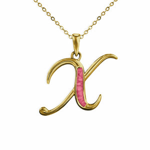 EverWith Alphabet Memorial Ashes Pendant - Letter X - EverWith Memorial Jewellery - Trade