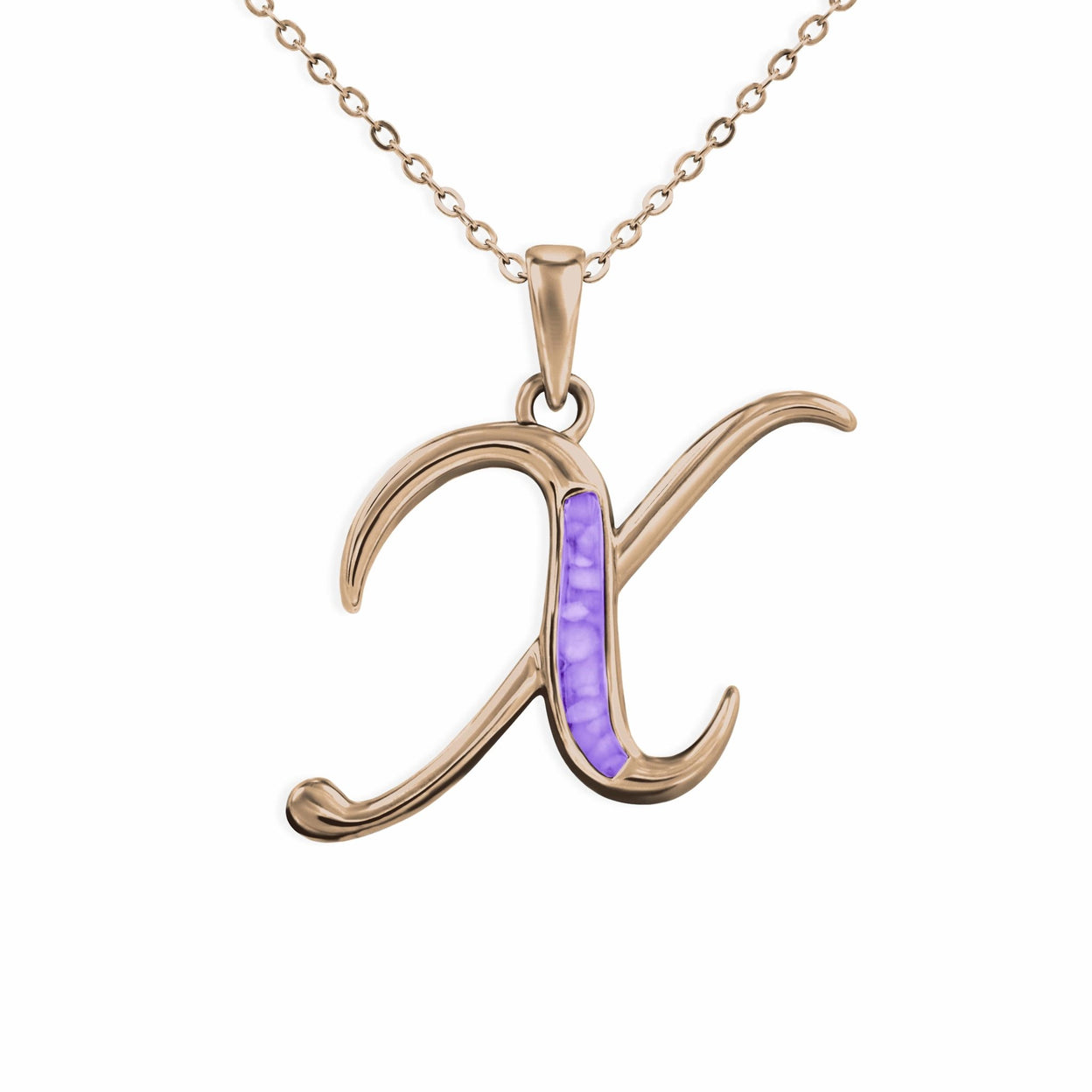 Load image into Gallery viewer, EverWith Alphabet Memorial Ashes Pendant - Letter X - EverWith Memorial Jewellery - Trade