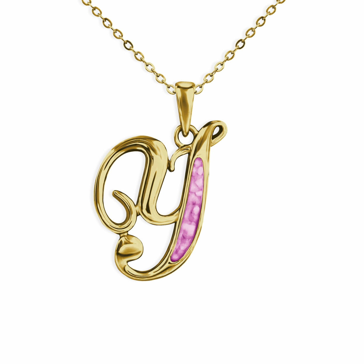 Load image into Gallery viewer, EverWith Alphabet Memorial Ashes Pendant - Letter Y - EverWith Memorial Jewellery - Trade