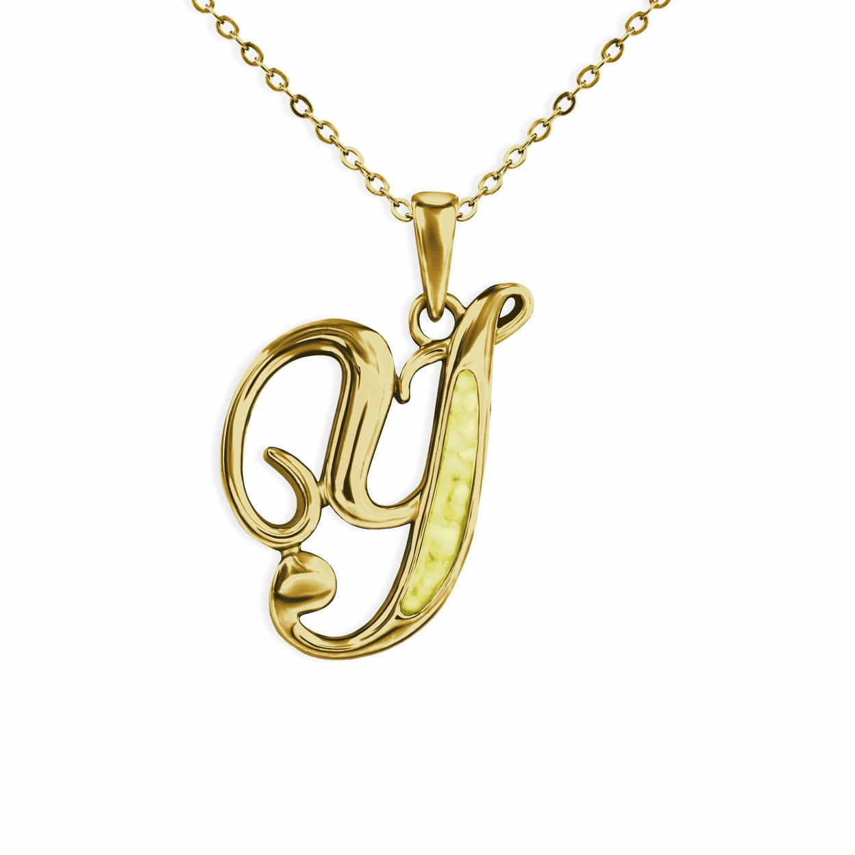 Load image into Gallery viewer, EverWith Alphabet Memorial Ashes Pendant - Letter Y - EverWith Memorial Jewellery - Trade