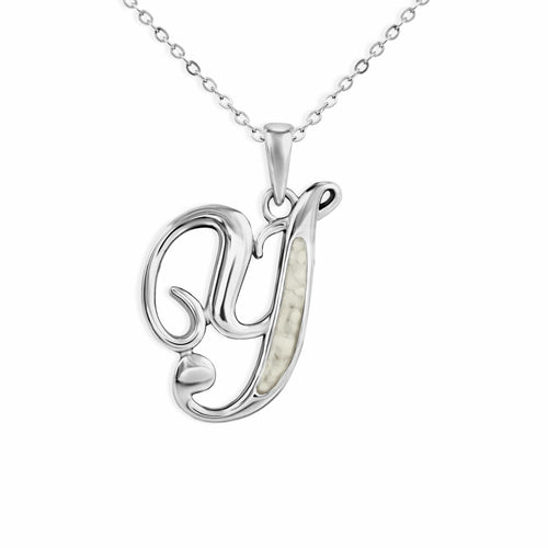 EverWith Alphabet Memorial Ashes Pendant - Letter Y - EverWith Memorial Jewellery - Trade