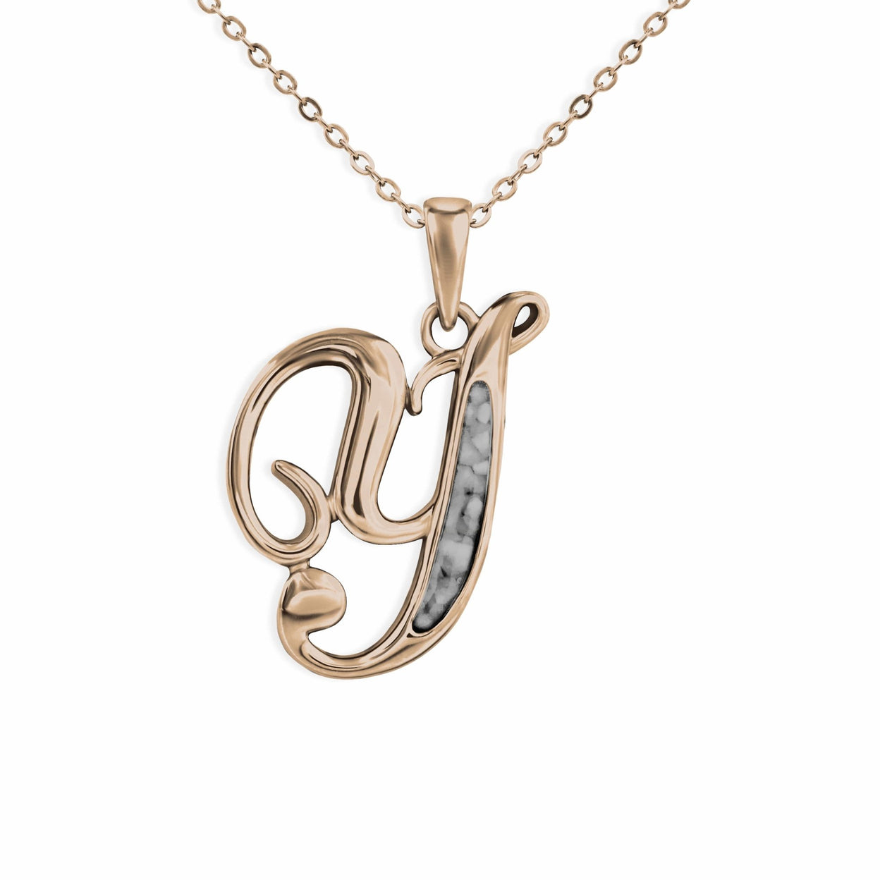 Load image into Gallery viewer, EverWith Alphabet Memorial Ashes Pendant - Letter Y - EverWith Memorial Jewellery - Trade