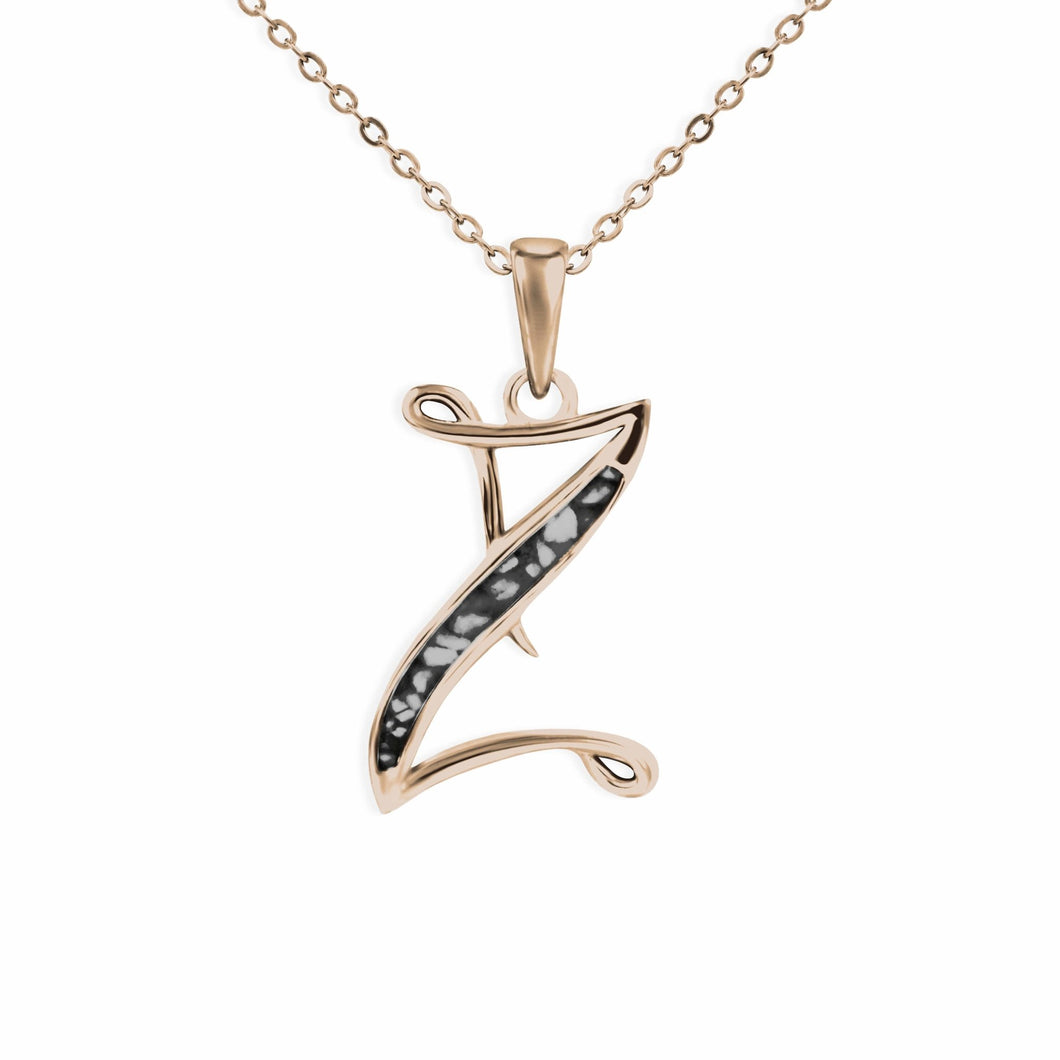 EverWith Alphabet Memorial Ashes Pendant - Letter Z - EverWith Memorial Jewellery - Trade