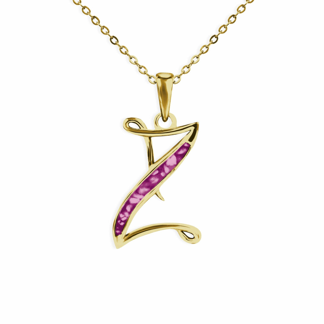 EverWith Alphabet Memorial Ashes Pendant - Letter Z - EverWith Memorial Jewellery - Trade