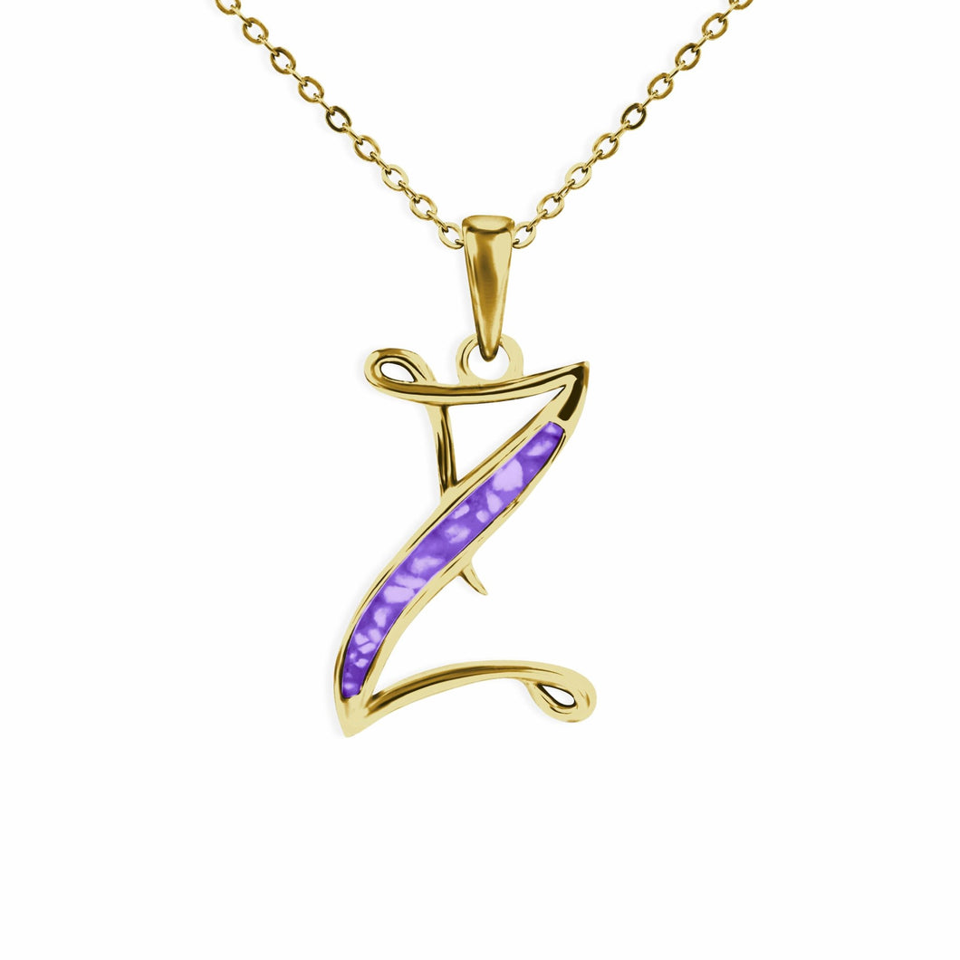 EverWith Alphabet Memorial Ashes Pendant - Letter Z - EverWith Memorial Jewellery - Trade