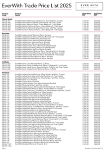 EverWith Trade Price List - A4 Folded Leaflet - EverWith Memorial Jewellery - Trade