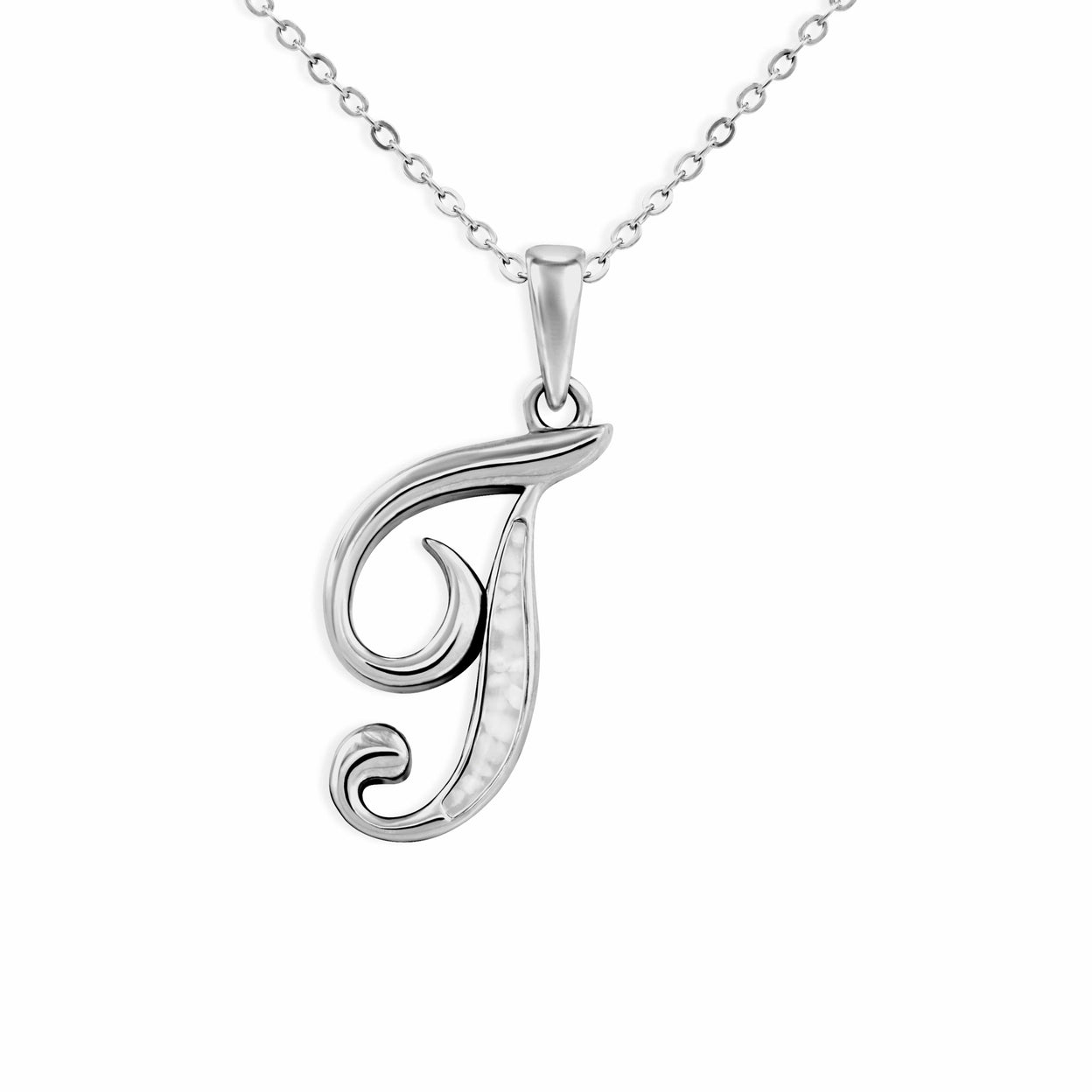 Load image into Gallery viewer, EverWith Alphabet Memorial Ashes Pendant - Letter T