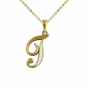 EverWith Alphabet Memorial Ashes Pendant - Letter T