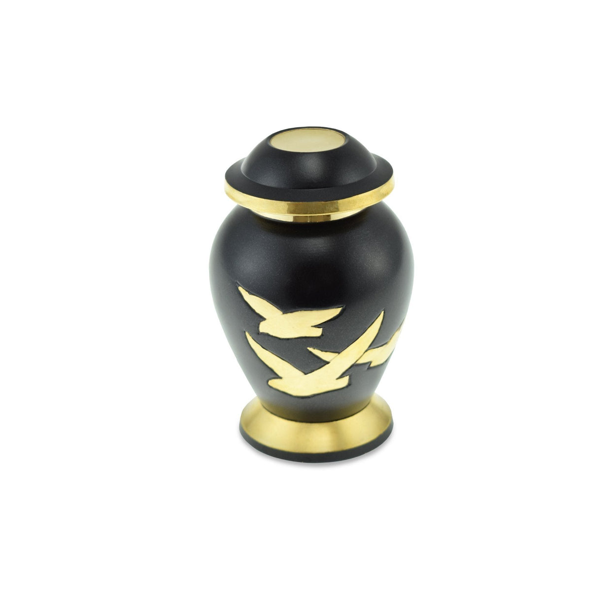 Load image into Gallery viewer, Going Home Adult Cremation Keepsake Urn in Black &amp; Bronze Matt - EverWith Memorial Jewellery - Trade