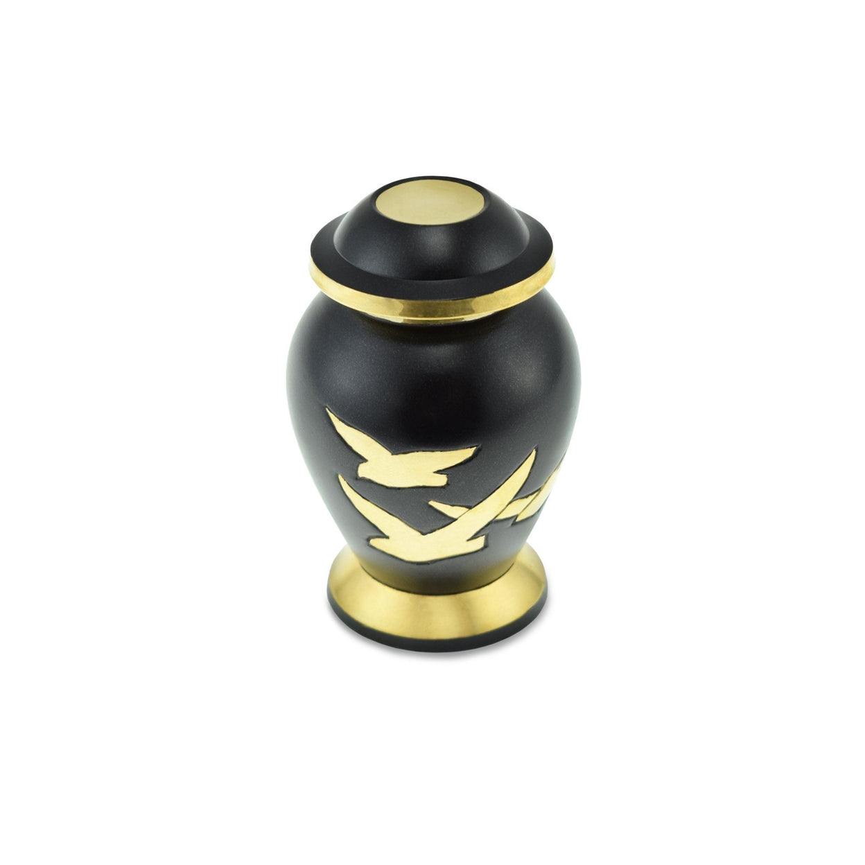 Load image into Gallery viewer, Going Home Adult Cremation Keepsake Urn in Black &amp; Bronze Matt - EverWith Memorial Jewellery - Trade