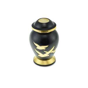 Going Home Adult Cremation Keepsake Urn in Black & Bronze Matt - EverWith Memorial Jewellery - Trade