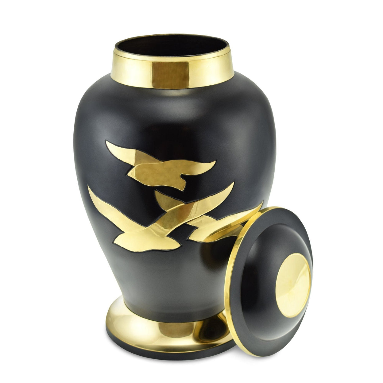 Load image into Gallery viewer, Going Home Adult Cremation Urn in Black &amp; Bronze Matt for Ashes - EverWith Memorial Jewellery - Trade