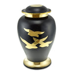 Going Home Adult Cremation Urn in Black & Bronze Matt for Ashes - EverWith Memorial Jewellery - Trade