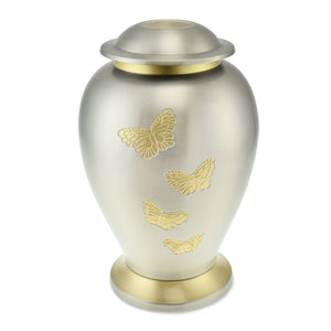 Pewter Butterfly Adult Cremation Urn for Ashes - EverWith Memorial Jewellery - Trade