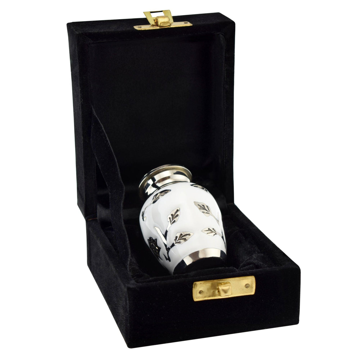 Load image into Gallery viewer, Sun Flower Keepsake Polished White Adult Cremation Urn - EverWith Memorial Jewellery - Trade