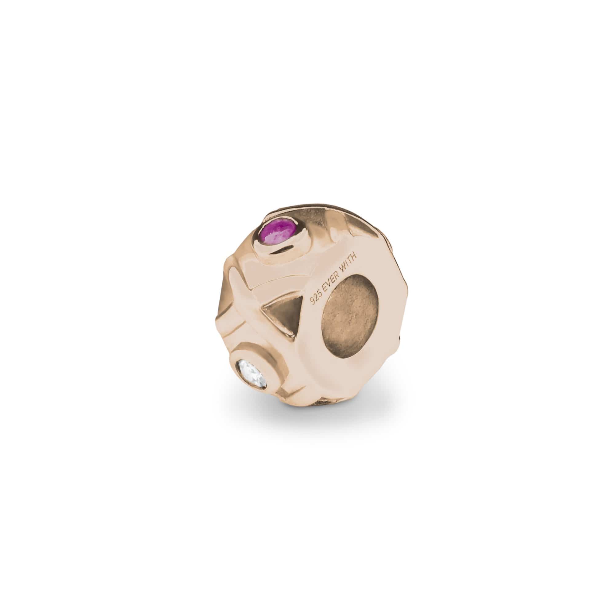 EverWith Peace Memorial Ashes Charm Bead with Fine Crystals
