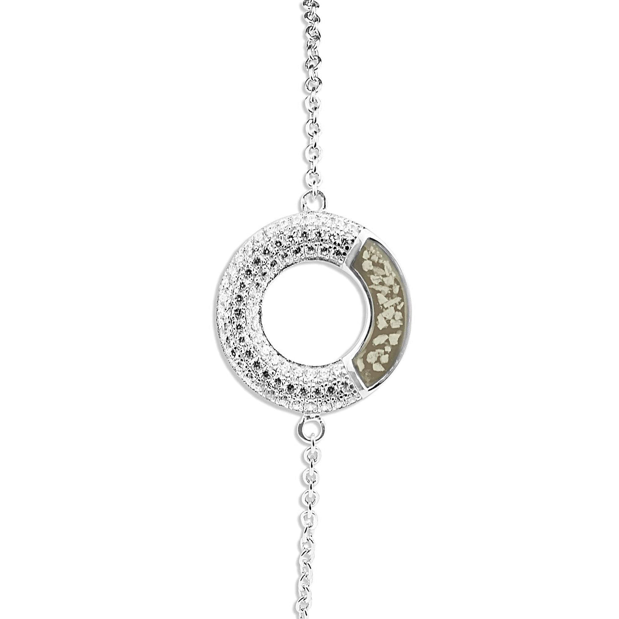 Load image into Gallery viewer, EverWith Ladies Eternal Memorial Ashes Bracelet with Fine Crystals