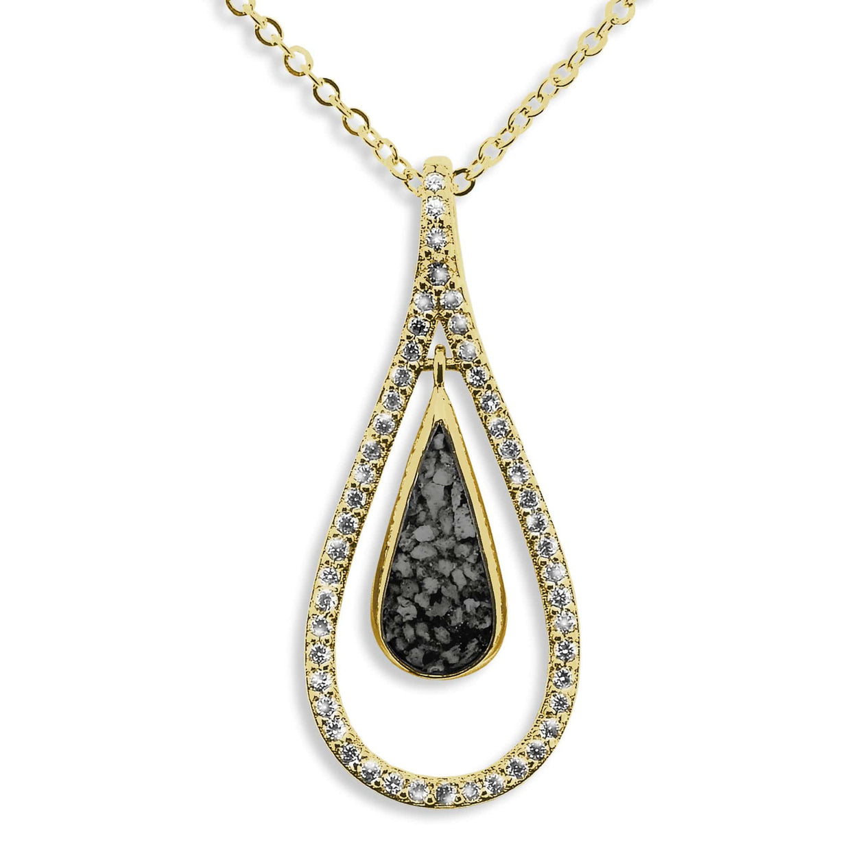 Load image into Gallery viewer, EverWith Ladies Teardrop Memorial Ashes Pendant