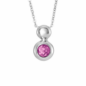 EverWith Ladies Rondure Drop Memorial Ashes Necklace