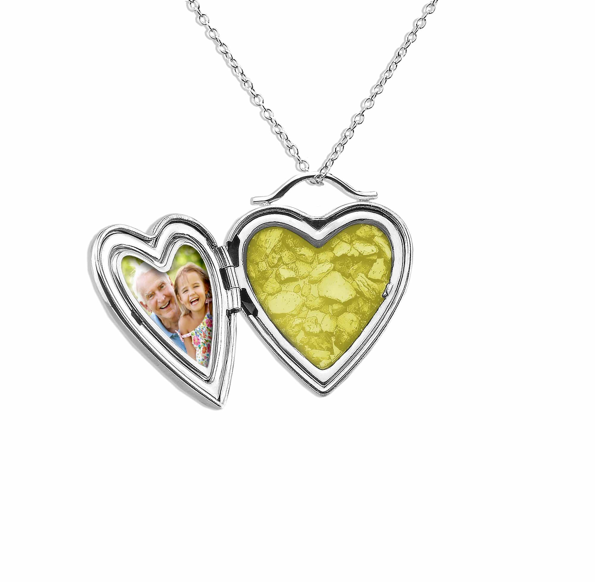 EverWith™ Always On My Mind Heart Shaped Sterling Silver Memorial Ashes Locket - EverWith Memorial Jewellery - Trade