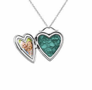 EverWith™ Always On My Mind Heart Shaped Sterling Silver Memorial Ashes Locket - EverWith Memorial Jewellery - Trade