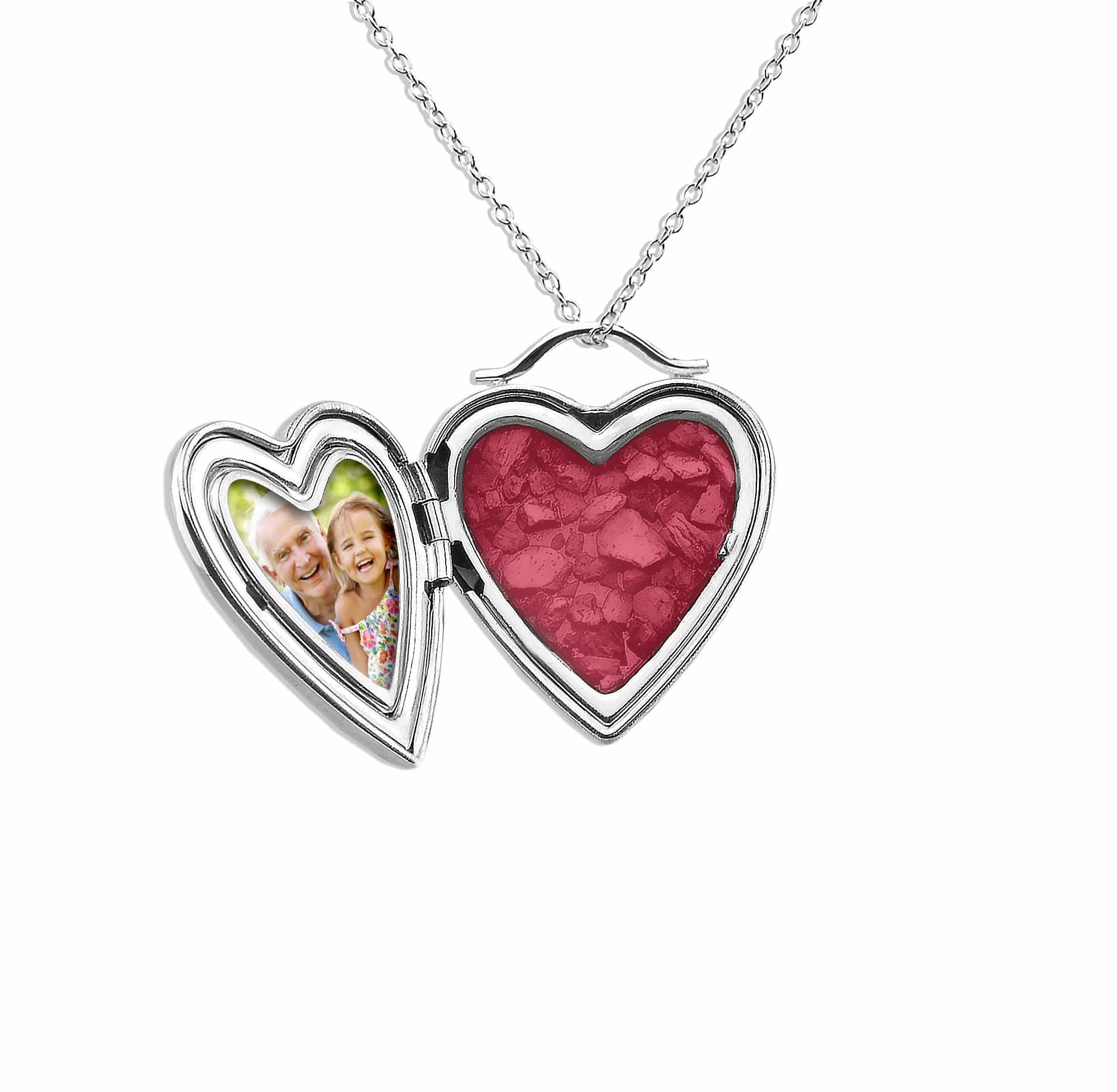 EverWith™ Always On My Mind Heart Shaped Sterling Silver Memorial Ashes Locket - EverWith Memorial Jewellery - Trade