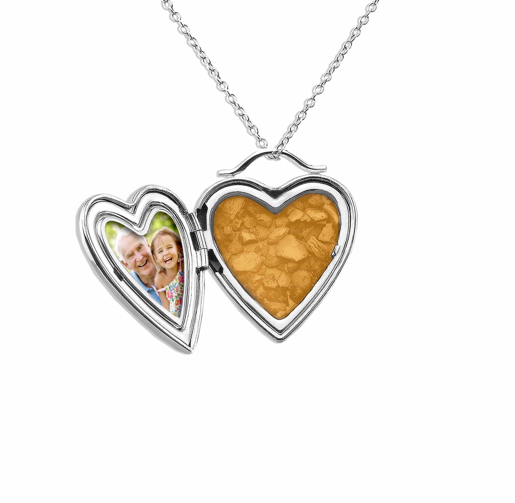 EverWith™ Always On My Mind Heart Shaped Sterling Silver Memorial Ashes Locket - EverWith Memorial Jewellery - Trade