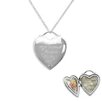 EverWith™ Always On My Mind Heart Shaped Sterling Silver Memorial Ashes Locket - EverWith Memorial Jewellery - Trade