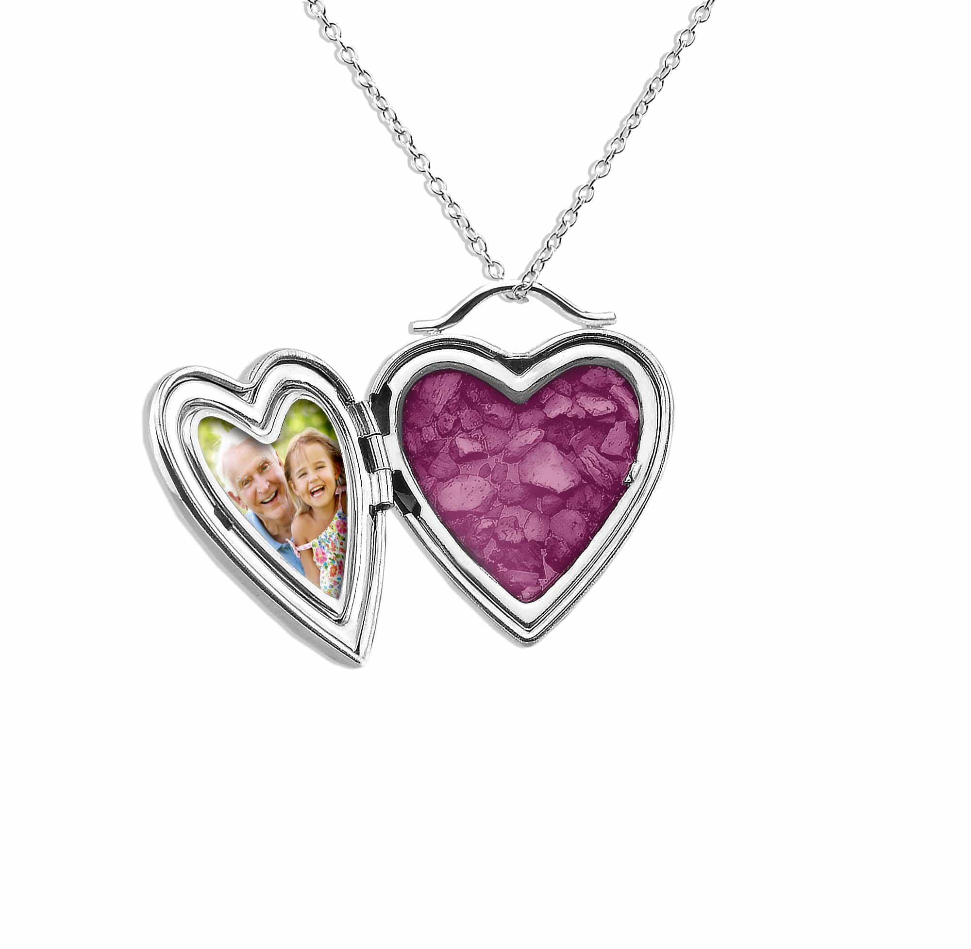 EverWith™ Always On My Mind Heart Shaped Sterling Silver Memorial Ashes Locket - EverWith Memorial Jewellery - Trade