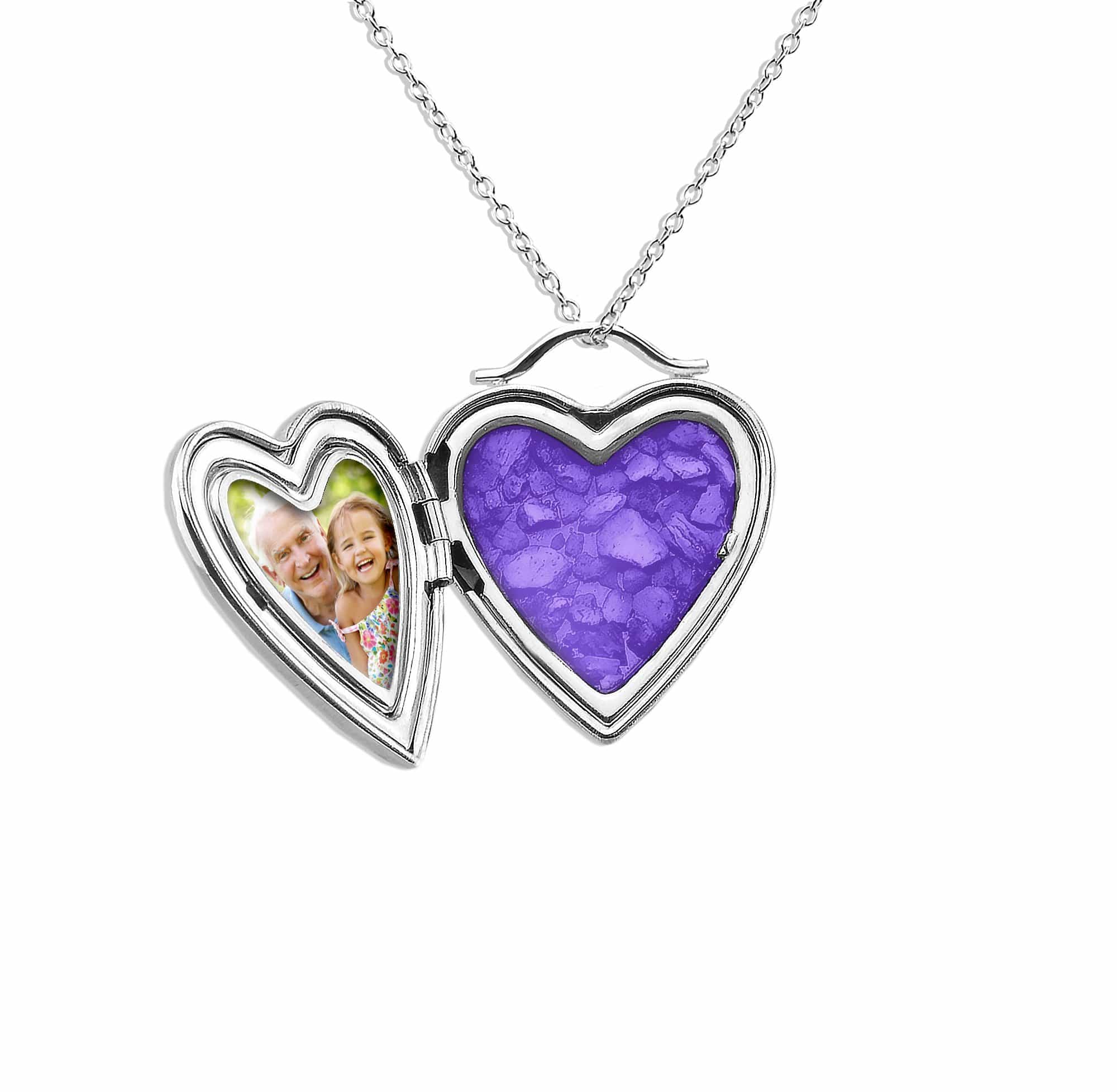 EverWith™ Always On My Mind Heart Shaped Sterling Silver Memorial Ashes Locket - EverWith Memorial Jewellery - Trade