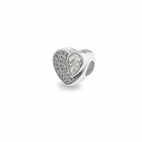EverWith™ Beloved Memorial Ashes Charm Bead with Swarovski Crystals - EverWith Memorial Jewellery - Trade