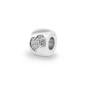 EverWith Cherish Memorial Ashes Charm Bead with Fine Crystals - EverWith Memorial Jewellery - Trade