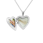 EverWith Dad Heart Shaped Sterling Silver Memorial Ashes Locket - EverWith Memorial Jewellery - Trade
