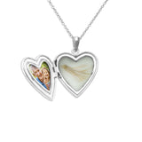 EverWith Dad Heart Shaped Sterling Silver Memorial Ashes Locket - EverWith Memorial Jewellery - Trade