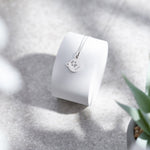 EverWith Engraved Cat Pawprint Memorial Pendant with Fine Crystal - EverWith Memorial Jewellery - Trade