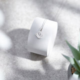 EverWith Engraved Cat Pawprint Memorial Pendant with Fine Crystal - EverWith Memorial Jewellery - Trade