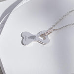 EverWith Engraved Dog Bone Handprint or Footprint Memorial Necklace with Fine Crystals - EverWith Memorial Jewellery - Trade