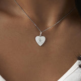 EverWith Engraved Half Heart Handprint or Footprint Memorial Pendant - EverWith Memorial Jewellery - Trade