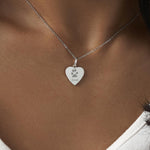 EverWith Engraved Half Heart Pawprint Memorial Pendant - EverWith Memorial Jewellery - Trade