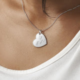 EverWith Engraved Heart Handwriting Memorial Pendant with Fine Crystal - EverWith Memorial Jewellery - Trade