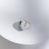 EverWith Engraved Heart Pawprint Memorial Charm Bead - EverWith Memorial Jewellery - Trade