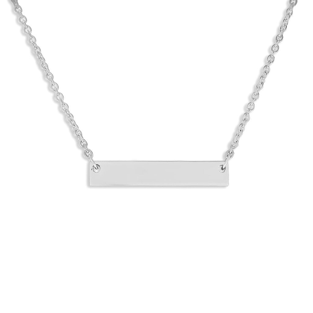 Load image into Gallery viewer, EverWith Engraved Horizontal Bar Standard Engraving Memorial Necklace - EverWith Memorial Jewellery - Trade