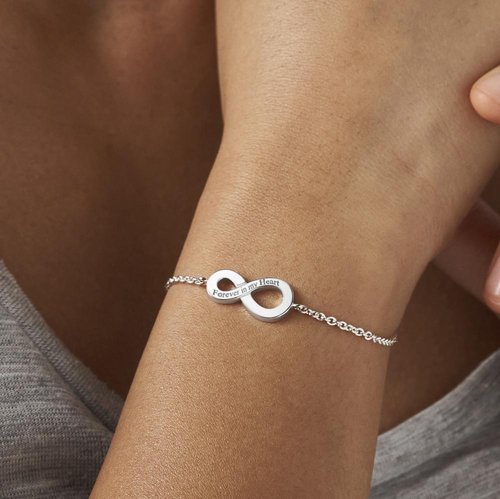 Load image into Gallery viewer, EverWith Engraved Infinity Standard Engraving Memorial Bracelet - EverWith Memorial Jewellery - Trade