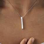 EverWith Engraved Long Bar Memorial Handwriting Pendant - EverWith Memorial Jewellery - Trade