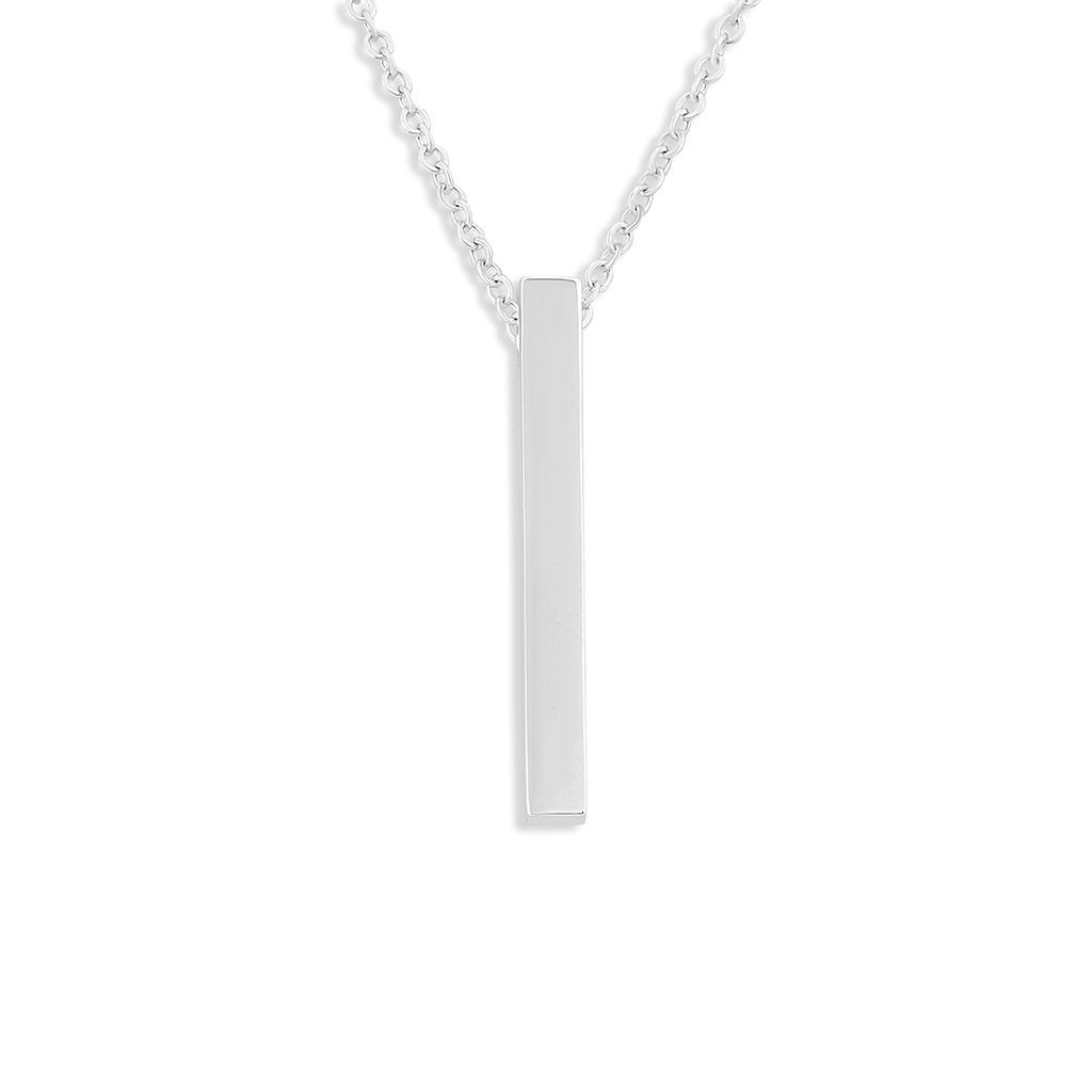 Load image into Gallery viewer, EverWith Engraved Long Bar Memorial Standard Engraving Pendant - EverWith Memorial Jewellery - Trade