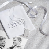 EverWith Engraved Love Tag Drawing Memorial Pendant with Fine Crystals - EverWith Memorial Jewellery - Trade